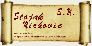 Stojak Mirković vizit kartica